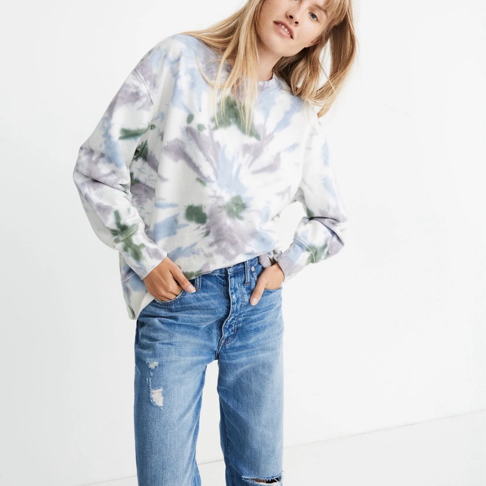 Madewell Rivet and Thread Tie-Dye Sweatshirt